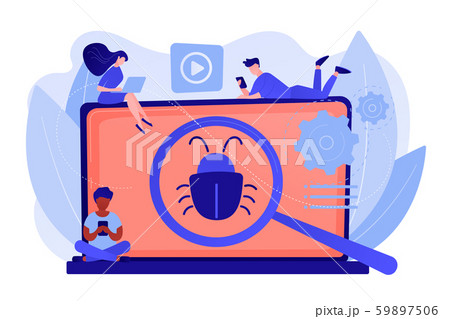 Beta testing concept vector illustration. 59897506