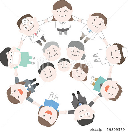 Healthcare Workers Surrounding The Patient Stock Illustration