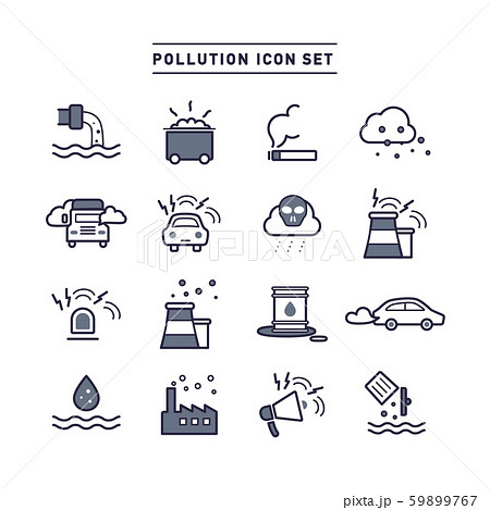 POLLUTION ICON SET POLLUTION ICON SET 59899767