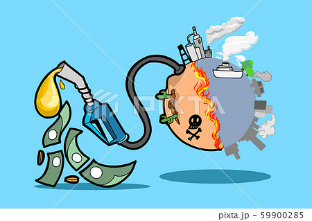 Vector drawing of Earth with pollutions Vector drawing of Earth with pollutions 59900285