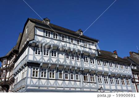 Medieval half-timber house in Goslar, Germany. 59900691