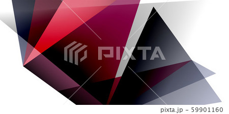 Triangle geometric background in trendy style on light background. Retro vector illustration 59901160