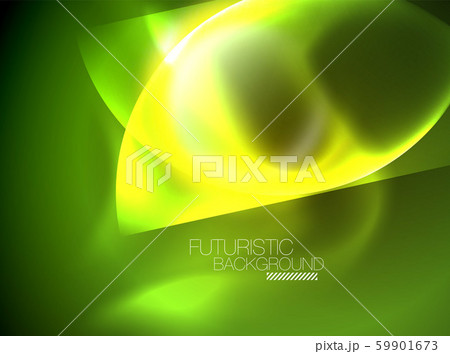 Vector glowing neon circles abstract background 59901673