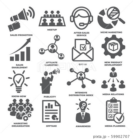 Advertising and marketing icons Pack 2 Advertising and marketing icons Pack 2 59902707