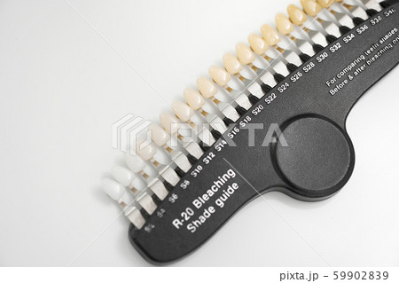 歯のホワイトニングで使うシェードガイド 歯のホワイトニングで使うシェードガイド 59902839