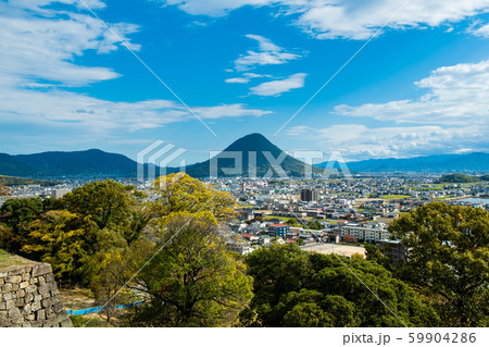 丸亀城から讃岐富士 丸亀城から讃岐富士 59904286