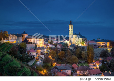 Kutna Hora, Czechia. Cityscape at dusk Kutna Hora, Czechia. Cityscape at dusk 59904908