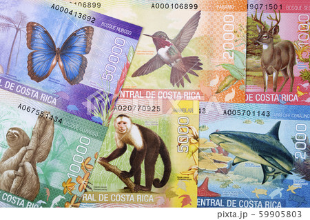 Costa Rican money - Colon a business background 59905803