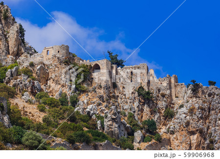 Historical Saint Hilarion Castle in Kyrenia region 59906968