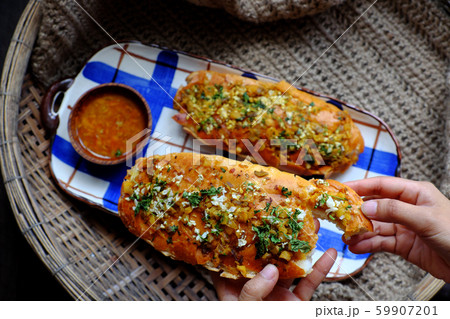 Vietnamese food breakfast at home, ingredient homemade baked Vietnam bread with vegetables for vegetarian Vietnamese food breakfast at home, ingredient homemade baked Vietnam bread with vegetables for vegetarian 59907201