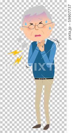 シニア男性 シニア男性 喉 痛み シニア男性 シニア男性 喉 痛み 59907737