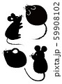 干支　ネズミ 59908102