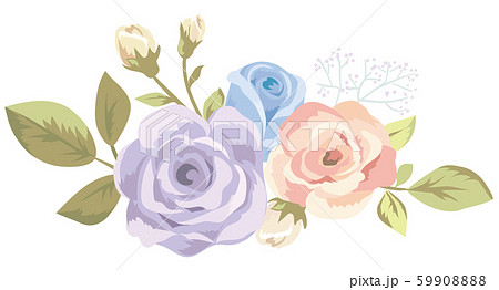 バラの花のイラスト素材 5990