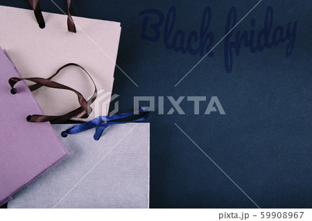 Black Friday paper bag. Black Friday paper bag. 59908967