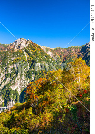 《富山県》紅葉の立山黒部アルペンルート・黒部平庭園 《富山県》紅葉の立山黒部アルペンルート・黒部平庭園 59911111