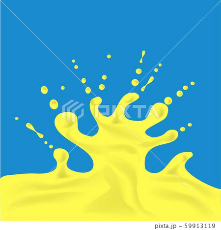Vector design. Transparent orange liquid splash. Vegetarian food. Juice background. Fresh fruit 59913119