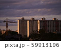 作業 タワークレーン アパート 59913196