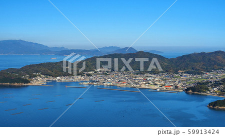屋島からの庵治町・小豆島(奥)1 屋島からの庵治町・小豆島(奥)1 59913424