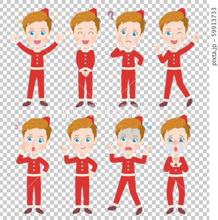 外国人男性　クリスマス　イラスト 59913733