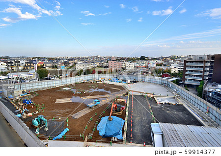 リニア新幹線工事現場　神奈川県犬蔵非常口　 59914377