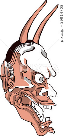 浮世絵 般若 その3のイラスト素材