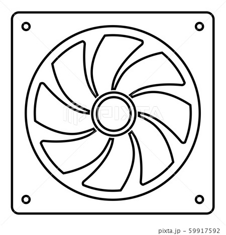 Fan processor Cooler CPU coolingのイラスト素材 [59917592] - PIXTA
