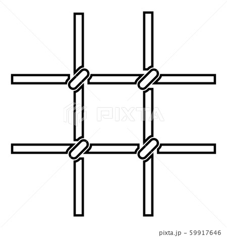 Prison bars Metal grid icon outline black color Prison bars Metal grid icon outline black color 59917646