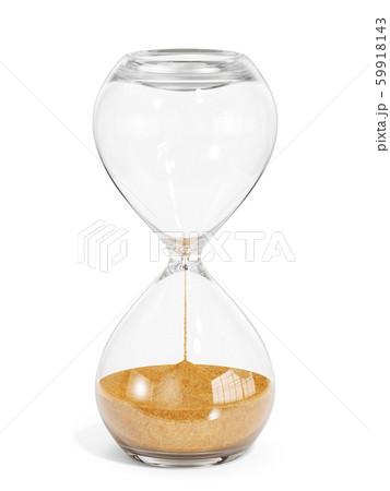 Hourglass isolated 59918143
