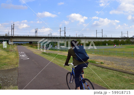 多摩川の風景 59918715