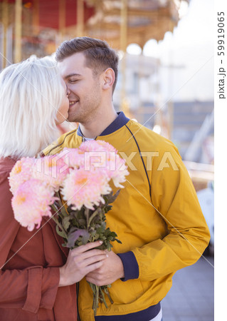 Loving couple meeting before their new date 59919065