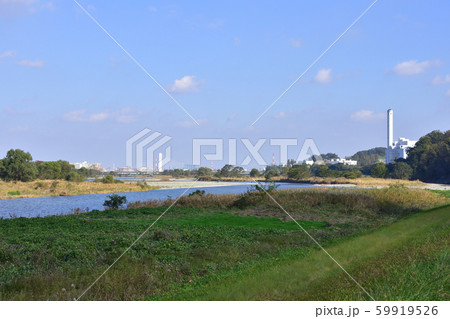 多摩川の風景 59919526