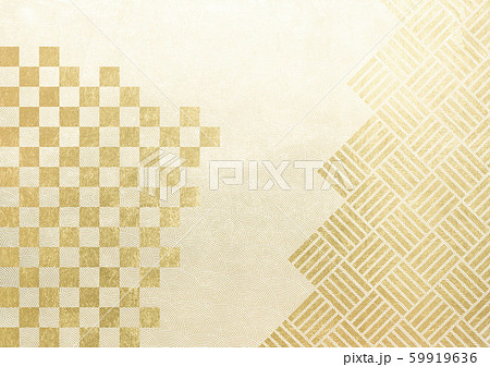 鮫小紋　20ライン　市松　算木　（背景素材） 59919636