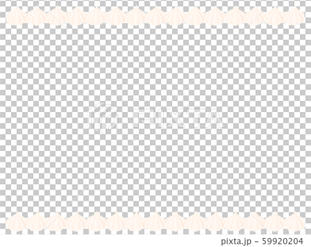 絞った生クリームのフレームイラストのイラスト素材 5994