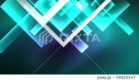 Neon shiny color squares on black, modern template 59920347