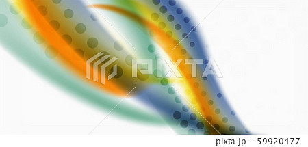 Trendy abstract wave blur pattern, multicolored lines on white background for wallpaper design 59920477