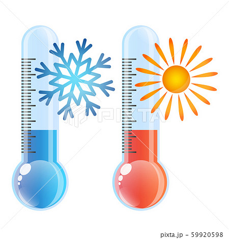 Thermometer sun and snowflake 59920598