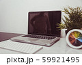 Computer on desk in interior design office 59921495