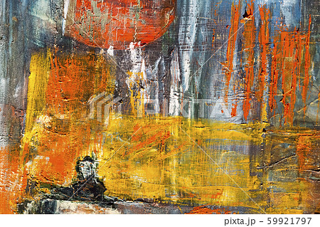 Painting Artistic bright color oil paints texture abstract artwork. Modern futuristic pattern for 59921797