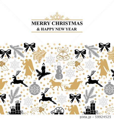 Greeting card with Christmas symbols Greeting card with Christmas symbols 59924525