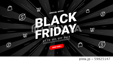 Creative Black Friday Sale banner discount with Creative Black Friday Sale banner discount with 59925147