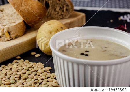 homemade creamy brown lentil soup homemade creamy brown lentil soup 59925365