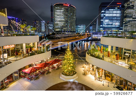 横浜ベイクォーター クリスマスライトガーデンの写真素材