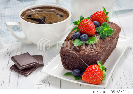 Freshly baked homemade chocolate banana bread 59927519