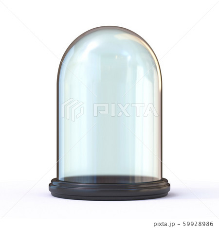 Empty glass dome 3D 59928986
