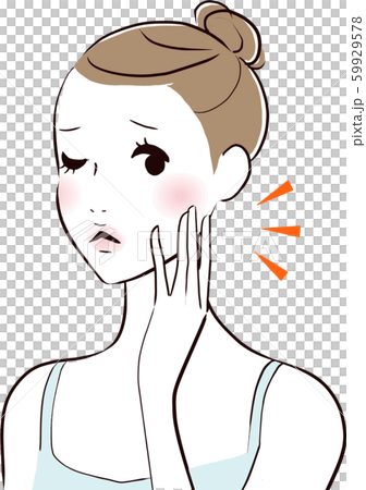 Skin trouble women Skin trouble women 59929578