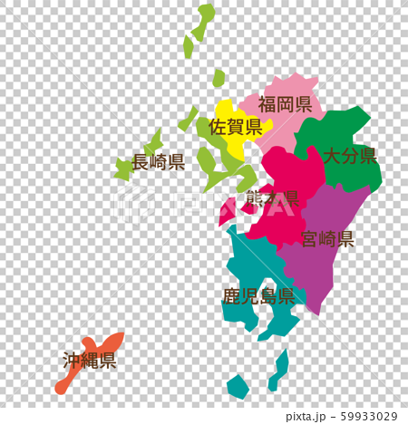 九州・沖縄　ブロック別地図 59933029