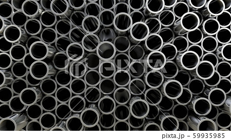 3D illustration. Wall of Steel Pipes 3D illustration. Wall of Steel Pipes 59935985
