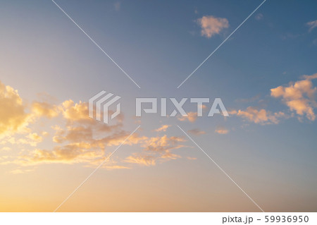 Beautiful sky with clouds at sunset 59936950
