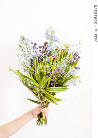 nice spring flower bouquet on the white background nice spring flower bouquet on the white background 59938370