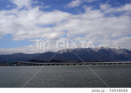 琵琶湖大橋と比良山地-1 琵琶湖大橋と比良山地-1 59938688